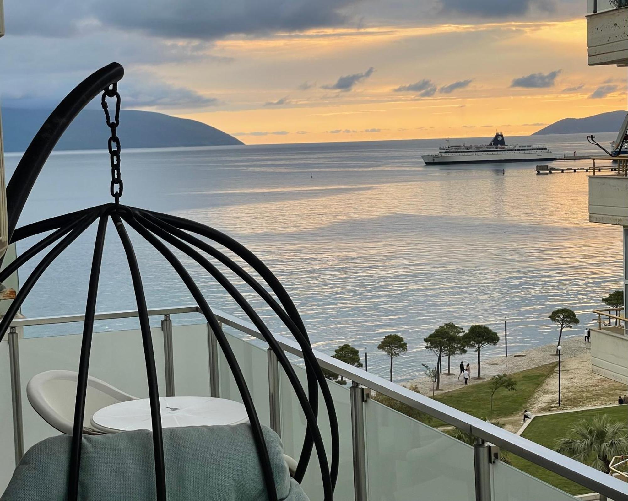 Apartmán Luxury Seaview Vlora Flat Free Parking Exteriér fotografie